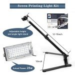 Complete 60pcs Screen Printing Kit with UV Lamp