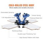 4 Color 4 Station Screen Printing Press Machine
