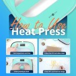 HTVRONT Portable Heat Press Machine for T-Shirts