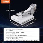 VEVOR 15x15 Heat Press Machine for T-Shirts