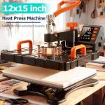 AKEYDIY 8-in-1 Heat Press Machine for T-Shirts