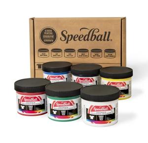 Speedball 6-Color Fabric Screen Printing Ink Set