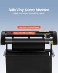 VEVOR Vinyl Cutter 34 Inch Bundle, Vinyl Cutter Machine Manual Vinyl Plotter Cutter with Signmaster Software for Design and Cut, with Supplies and Tools
