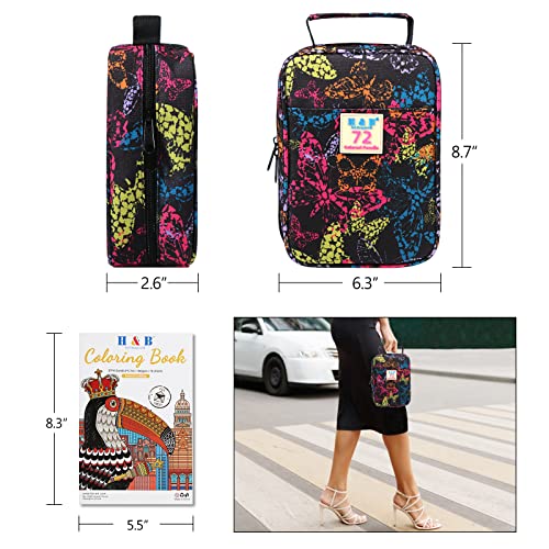 72-Color Pencil Set with Coloring Book & Accessories