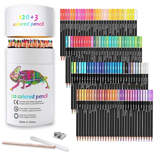 Kalour 120-Color Soft Core Colored Pencils