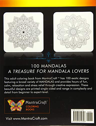 100 Mandalas for Stress Relief Coloring Fun