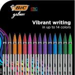 BIC Gel-ocity Assorted Gel Pens, 14-Pack