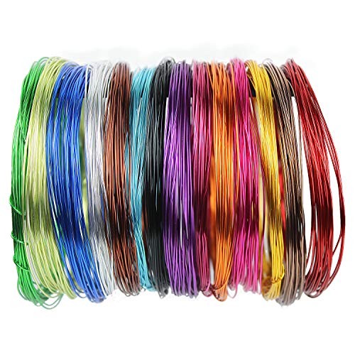 14 Colored Aluminum Craft Wire Rolls