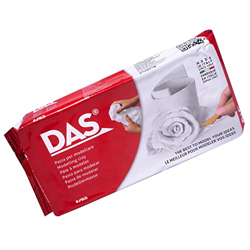 DAS Air Hardening Modeling Clay, 2.2 lbs, White