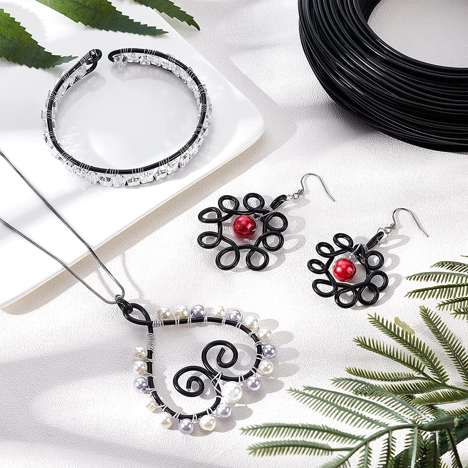 12 Gauge Black Aluminum Wire Roll for Crafts