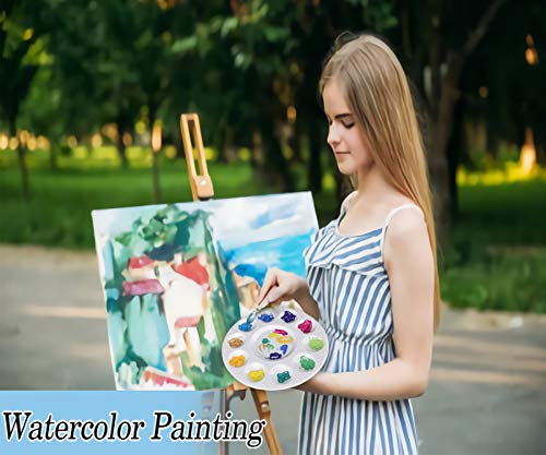 22-Piece Plastic Paint Tray Palette Set for Kids