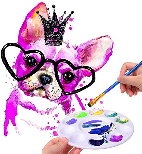 Hulameda Plastic Paint Palettes for Kids, 12 Pack