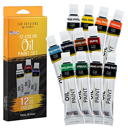 Professional 12-color Oil Paint Set for Artists