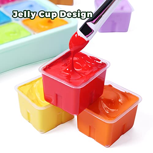 24-Color MIYA Gouache Paint Set with Jelly Cups