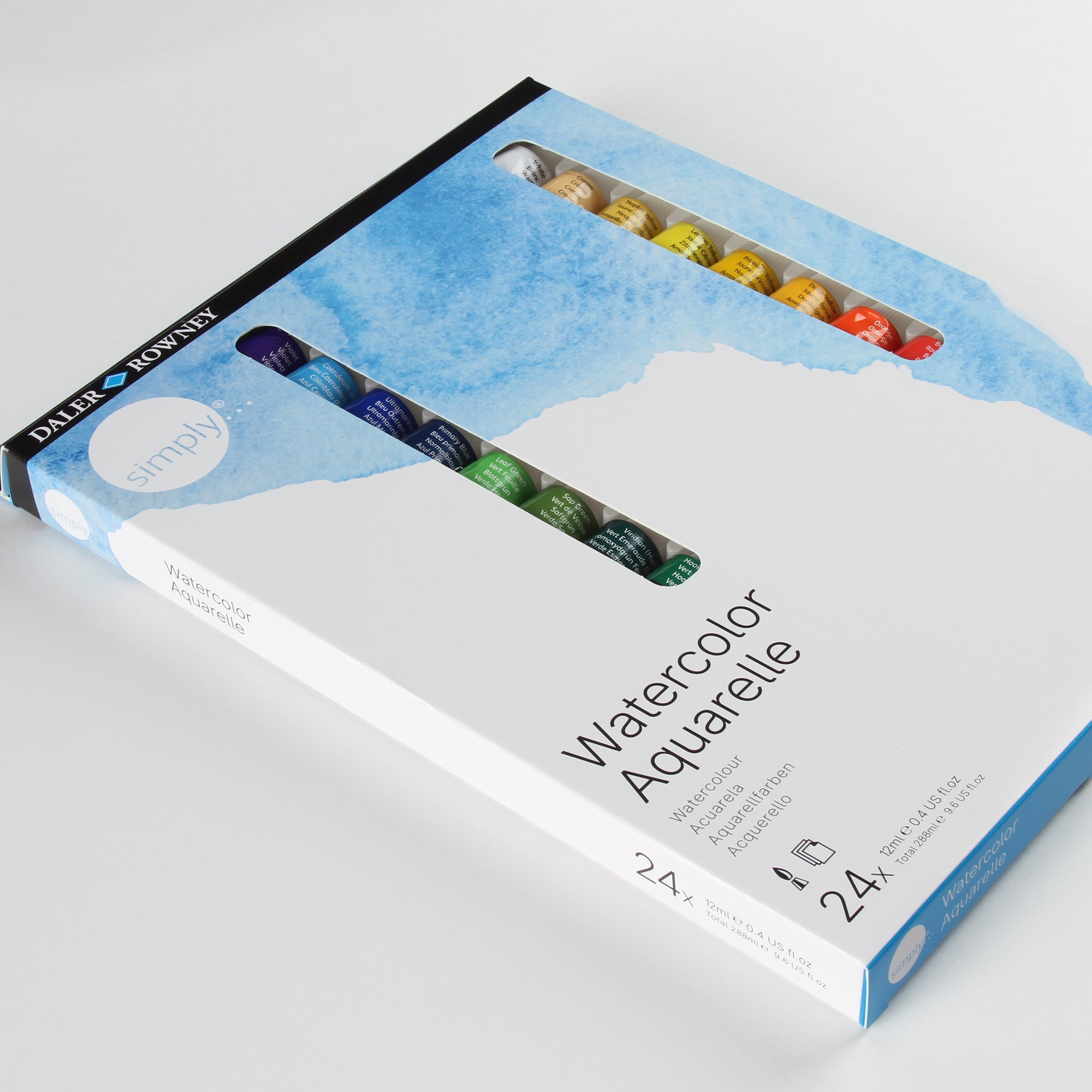 24 Piece Watercolor Paint Tube Set