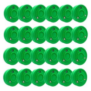 Green Biscuit 24-Pack Hockey Training Pucks