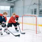 Soozier Hockey Net, 6 x 4 ft All Weather Street Hockey Goal with Steel Frame, PE Mesh, Icehockey Training Equipment for Indoor and Outdoor Use, Easy Assembly