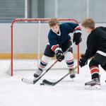 Soozier Hockey Net, 6 x 4 ft All Weather Street Hockey Goal with Steel Frame, PE Mesh, Icehockey Training Equipment for Indoor and Outdoor Use, Easy Assembly