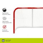 Winnwell Regulation Size Hockey Net - Indoor & Outdoor Heavy Duty Goal - Good for Street, Field & Rink (36")
