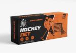Ace Hockey Metal Street Hockey Goal – 54" x 44" Lightweight Steel Frame with Net – Outdoor Hockey Net for Beginners & Backyard Games – Ball, Roller & DEK Hockey Practice Goal – Easy Assembly