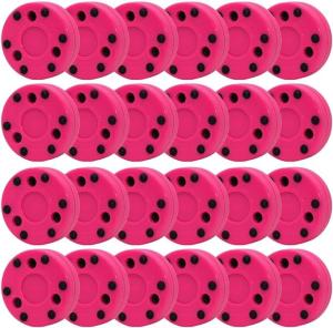 Green Biscuit Roller Puck 24-Pack in Pink