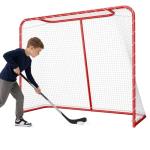 SPOYNAL 54” Street Hockey Goal Net – Steel Hockey Net for Street & Roller Hockey, Indoor Outdoor Hockey Training Goal for Backyard, Driveway & Garage Practice