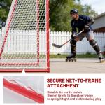 SPOYNAL 54” Street Hockey Goal Net – Steel Hockey Net for Street & Roller Hockey, Indoor Outdoor Hockey Training Goal for Backyard, Driveway & Garage Practice