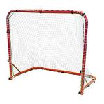 Park & Sun Sports Street Ice Hockey Goal with Folding Steel Frame and Nylon Bungee Slip Net, 54" W x 44" H x 24" D, Blue