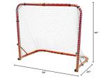 Park & Sun Sports Street Ice Hockey Goal with Folding Steel Frame and Nylon Bungee Slip Net, 54" W x 44" H x 24" D, Blue