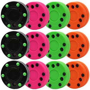 Green Biscuit Multi-Color Roller Hockey Puck Pack