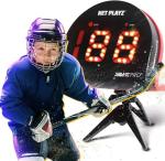 NetPlayz Hockey Radar Gifts Training Aids - Speed Guns Speed Sensor, Hands-Free Radar Guns | Ice Hockey Field Hockey Street Roller Hockey, High-Tech Gadget & Gear, Black (NIS022132044)