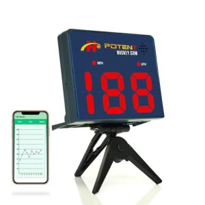 Hockey Training Equipment - Speed Radar Gun 2.0 - Instantly & Accurately Measure Shot, Ball, Pitch Speed - Track & Record Progress with App Support - Multi-Sports Training Gift (Hockey)
