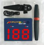 Potent Speed Radar Gun 2.0 – App-Enabled Hockey Shot Speed Tracker with USB Rechargeable Battery, Adjustable Angles & Tripod Mount – Ultra-Slim Design for Accurate Hands-Free Hockey Training