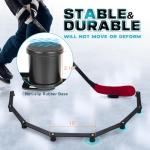 Hikeen Magnetic 7-Sections Hockey Training Equipment,Adjustable Size Hockey Stick Handling Trainer,Portable Stickhandling Training Tool for Puck Control, Reaction Time and Coordination