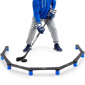 Btlwpy Hockey Training Equipment,Hockey Gear,Hockey Stick Handling Trainer for Puck Control and Coordination Reaction,Portable Reaction Time 7-Section Training Tool