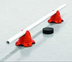 Hockey Dot Underpass-X Training Cones (Set of 4) - Stick Handling Aid for Dryland Training - Uses Spare Stick, PVC - Hockey Gift to Build Skill