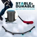 Hikeen 5-Sections Hockey Training Equipment,Magnetic Adjustable Size Hockey Stick Handling Trainer,Portable Stickhandling Training Tool for Puck Control, Reaction Time and Coordination