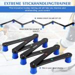 Btlwpy Hockey Training Equipment,Hockey Gear,Hockey Stick Handling Trainer for Puck Control and Coordination Reaction,Portable Reaction Time 7-Section Training Tool