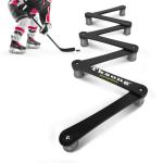 TKSONG Hockey Training Equipment -Adjustable Hockey Trainer for Stick Handling & Puck Control | Portable Stickhandling Training Tool for Kids & Adults | On/Off Ice Use,7-Sections (Black/Grey)