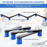 Btlwpy Hockey Training Equipment,Hockey Gear,Hockey Stick Handling Trainer for Puck Control and Coordination Reaction,Portable Reaction Time 5-Section Training Tool