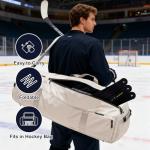 Baseng Hockey Stick Handling Trainer | Adjustable Hockey Training Equipment for Puck Control, Hand-Eye Coordination & Reaction Time | Portable On/Off Ice Trainer for All Ages, 5 Sections(Grey)