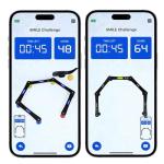 Potent Digital Stickhandling Trainer 2.0 with App-Enabled Training, Built-in Scoreboard & Countdown Timer - Practice Puck Control & Reaction Times, Portable On & Off Ice Hockey Training Aid