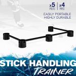 Franklin Sports Hockey Stick Handling Trainer Aid - Puck Stickhandling Skills Training Aid - 72" Inch Portable Puck Handling Training for On + Off Ice Skill Drills Practice