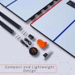 Potent Mini Dangler Smart Hockey Trainer – Beginner-Friendly Stickhandling System with Sensor Puck, Dynamic Drill Modes & Wireless Connectivity – Easy Setup Hockey Training Aid with Synthetic Ice Pads