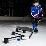Franklin Sports Hockey Stick Handling Trainer Aid - Puck Stickhandling Skills Training Aid - 72" Inch Portable Puck Handling Training for On + Off Ice Skill Drills Practice