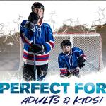 Franklin Sports Hockey Stick Handling Trainer Aid - Puck Stickhandling Skills Training Aid - 72" Inch Portable Puck Handling Training for On + Off Ice Skill Drills Practice