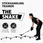 ACE HOCKEY Lightweight Stickhandling Training Aid - Snake 7, Equipment for Puck Control, Street Hockey Training, Reaction Time and Coordination, Durable, Portable and Adjustable