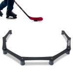 LOSKIA Hockey Training Equipment, Adjustable 5-Section/7-Section Hockey Stick Handling Trainer for Puck Control and Stick Speed, Durable and Portable Hockey Training Aids(7-Section Black Grey)