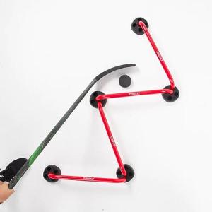 TronX Hockey Adjustable Stickhandling Aid Edge Dangler - Steel Stick Handling Trainer Suitable for On & Off Ice, Improve Puck Control & Coordination | Training Equipment Kids & Adult Hockey Players