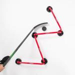 TronX Hockey Adjustable Stickhandling Aid Edge Dangler - Steel Stick Handling Trainer Suitable for On & Off Ice, Improve Puck Control & Coordination | Training Equipment Kids & Adult Hockey Players